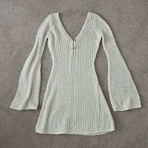 Meshki Kayleigh mini crochet cover up